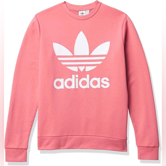 adidas Other - NWT Adidas Youth Large Rose Pink and White Trefoil Crew
Sweater approx 19 × 23